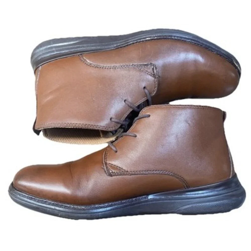 Kuru Mens Boots 9 Aalto Chukka‎ Brown Mid Orthopedic Leather Ankle Arch Comfort